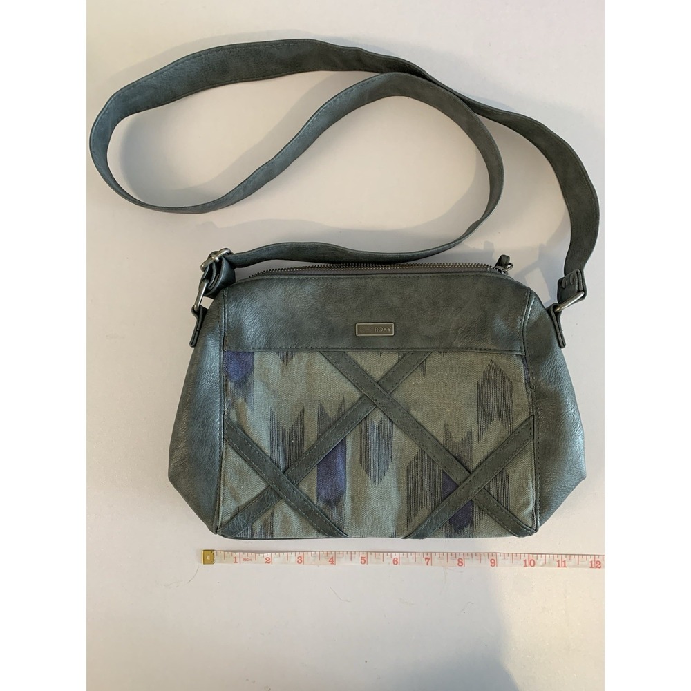 Roxy Green and Blue Crossbody Bag
